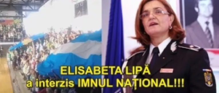 D-na Lipa a suferit o pierdere de memorie atunci cand a semnat circulara care interzice intonarea imnului national la competitiile sportive interne
