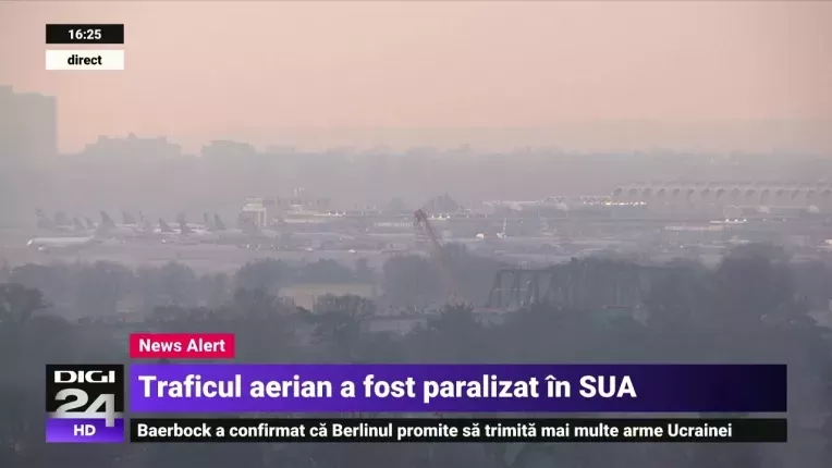 Haos pe aeroporturile din SUA, dupa ce toate zborurile au fost oprite