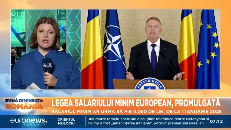Iohannis a promulgat proiectul privind salariul minim european. Cat ar urma sa fie din ianuarie 2025