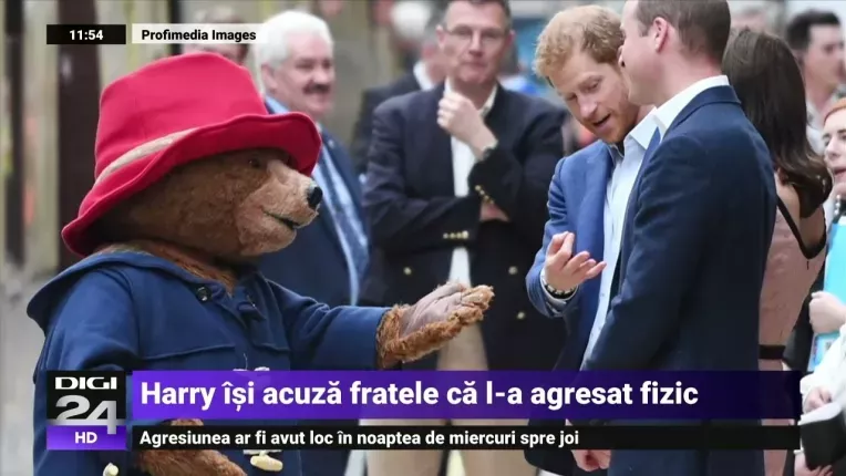 Printul Harry sustine ca a fost batut de fratele sau William, in 2019