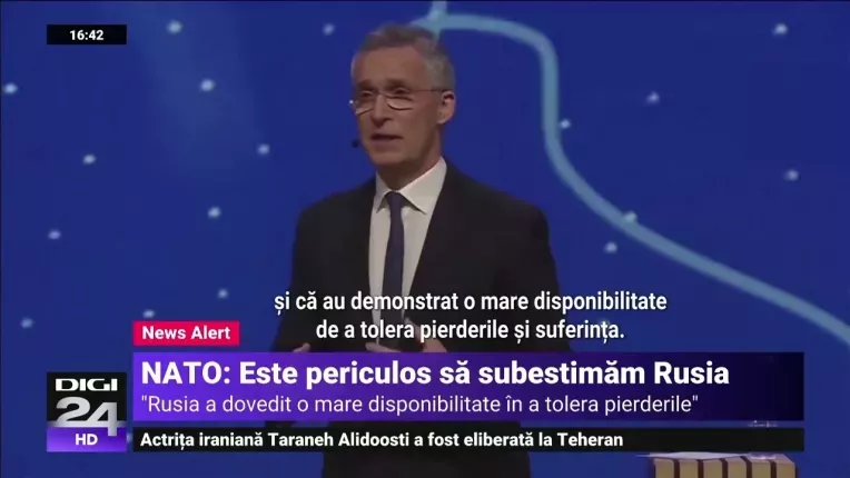 Secretarul general al NATO: Este periculos sa subestimam Rusia
